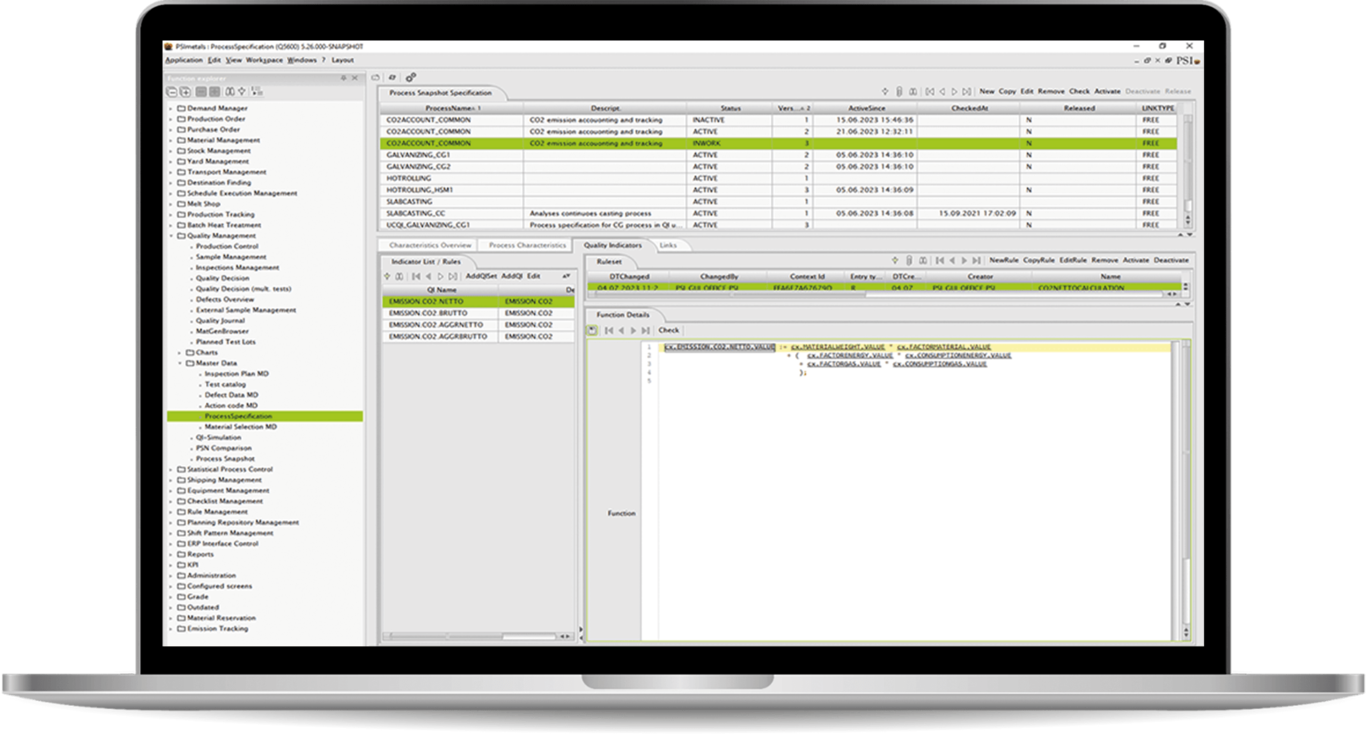 Real-time monitoring of emissions with Product Carbon Footprint (PCF) data.