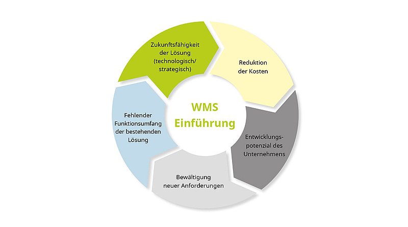 Beweggründe für die Einführung eines Warehouse Management Systems (WMS). Quelle: PSI