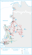 Erdgastransportnetz der Thyssengas. Quelle: Thyssengas