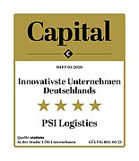 PSI Logistics zählt zu den Innovatoren in der Kategorie Technologie. Quelle: Capital